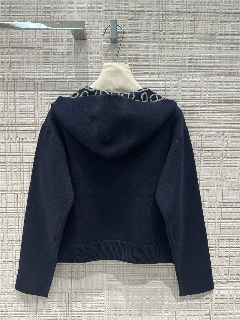 H**me5 pig nose monogram zipper cashmere coat replica clothes