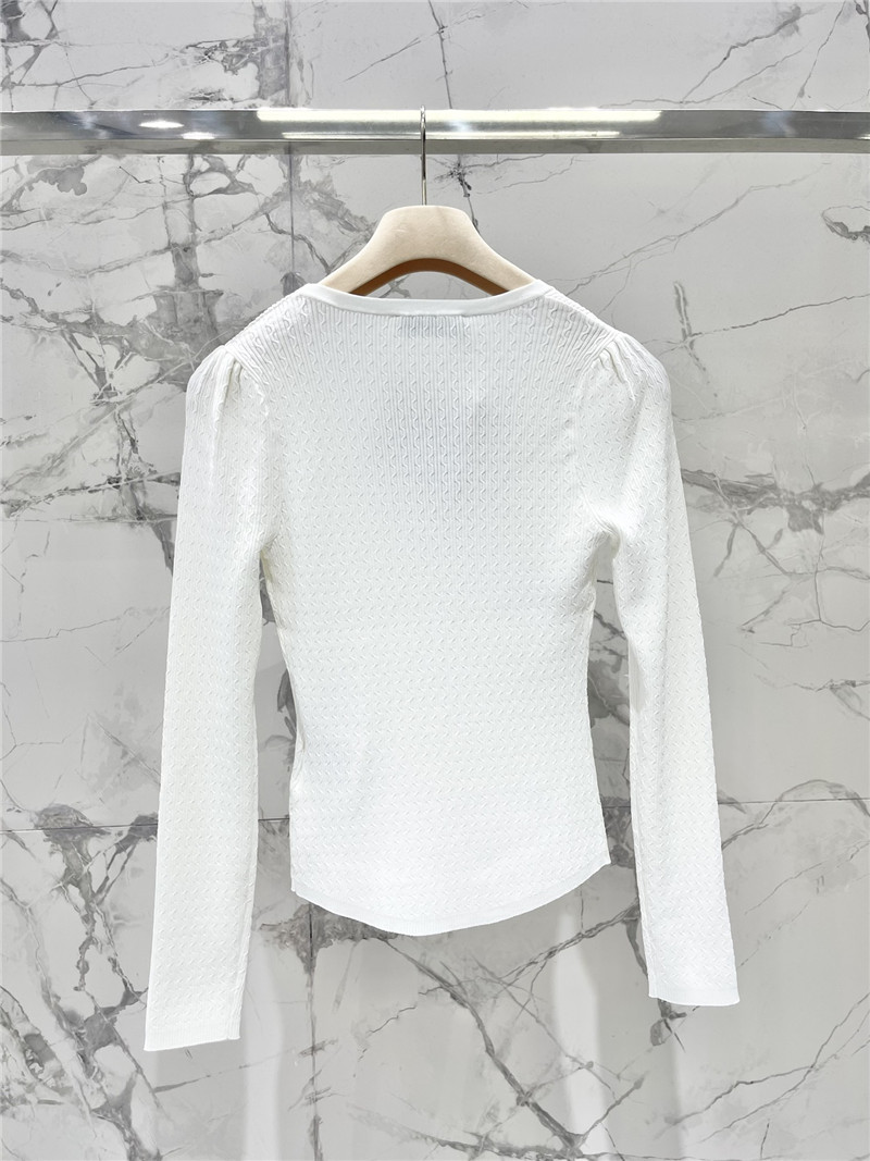 M1um1u slim knitted long-sleeved replica clothes