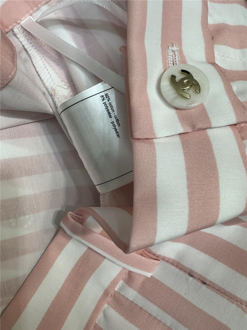 ch**el hot D1am0nd double c striped trousers replicas clothes