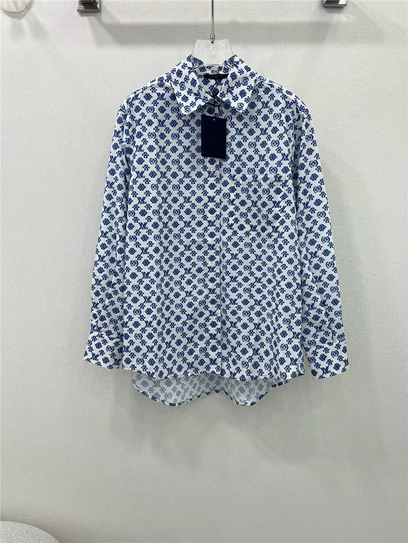l0vis Vvtt0n lv classic printed shirt replica clothes