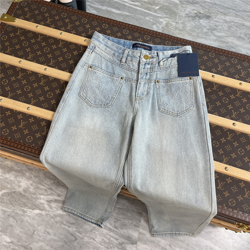 l0vis Vvtt0n lv embossed pocket jeans replica clothes