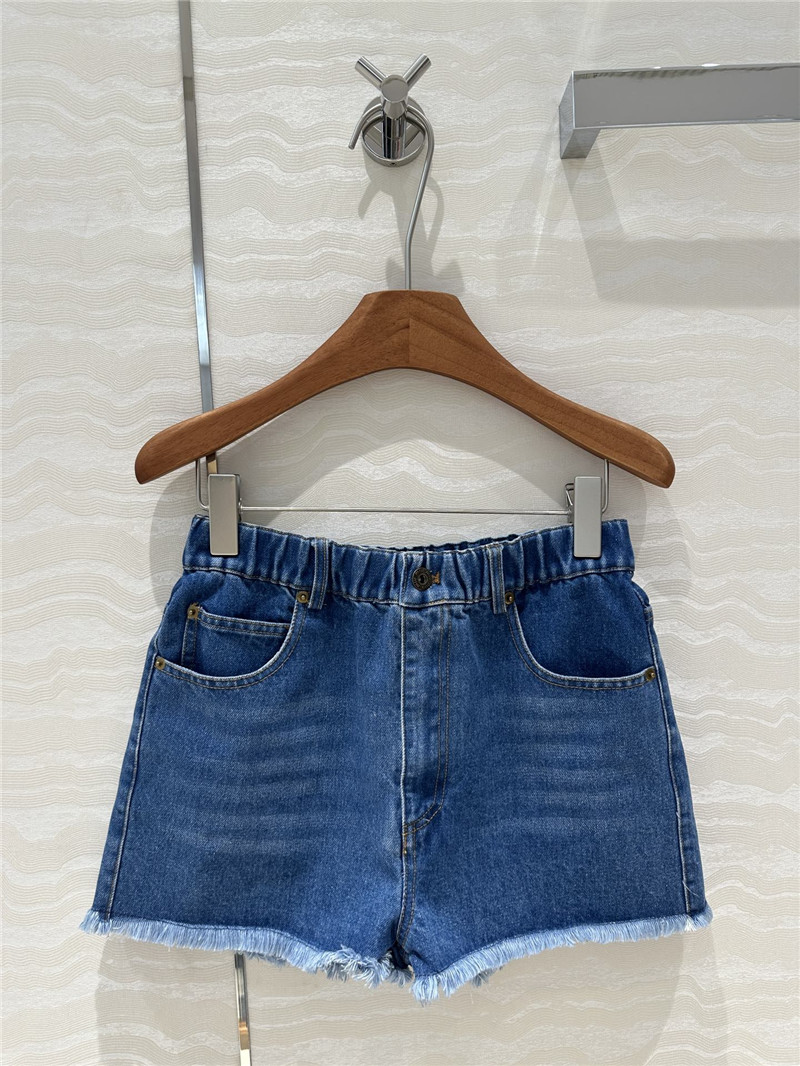 m1um1u S*per short mini denim shorts replica d&g clothing