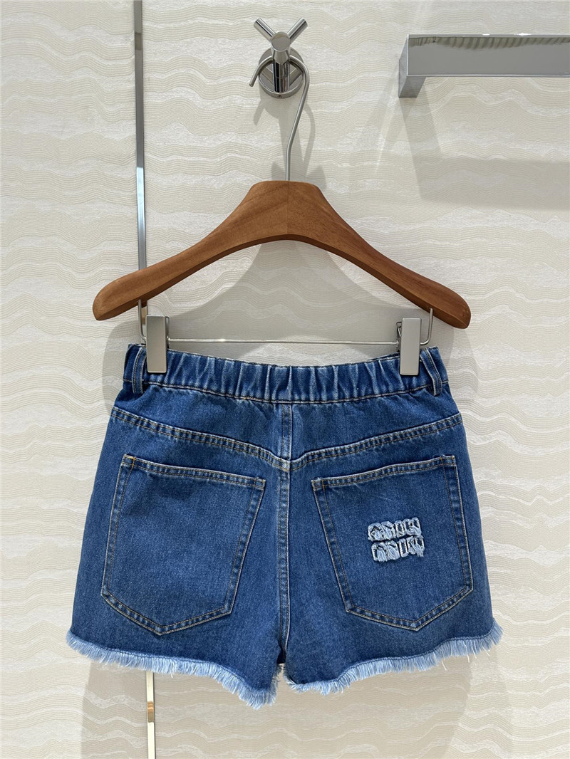 m1um1u S*per short mini denim shorts replica d&g clothing