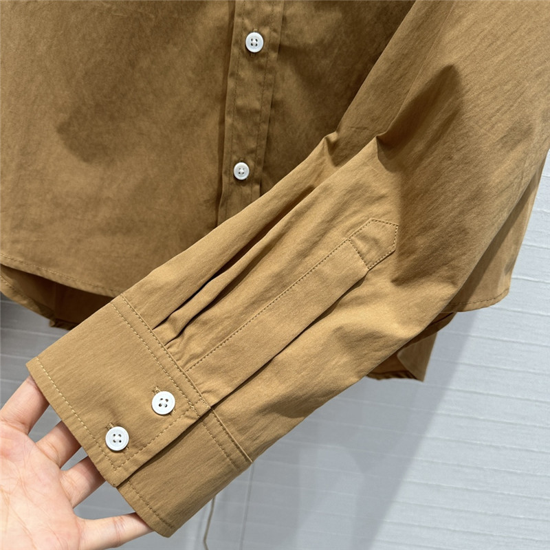 L0ew* lightweight textured cotton poplin shirt replica clothing