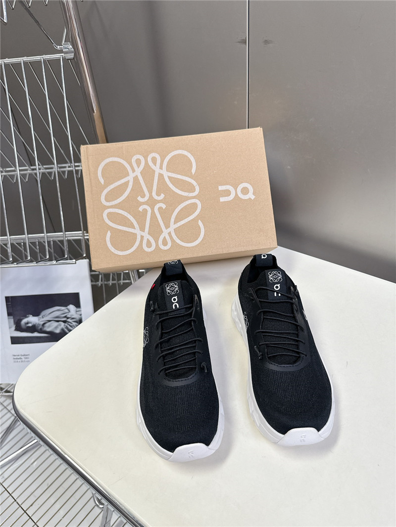 L0ew* + on cloudtilt 2.0 stretch sneakers black