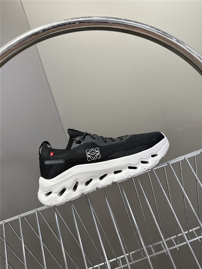 L0ew* + on cloudtilt 2.0 stretch sneakers black
