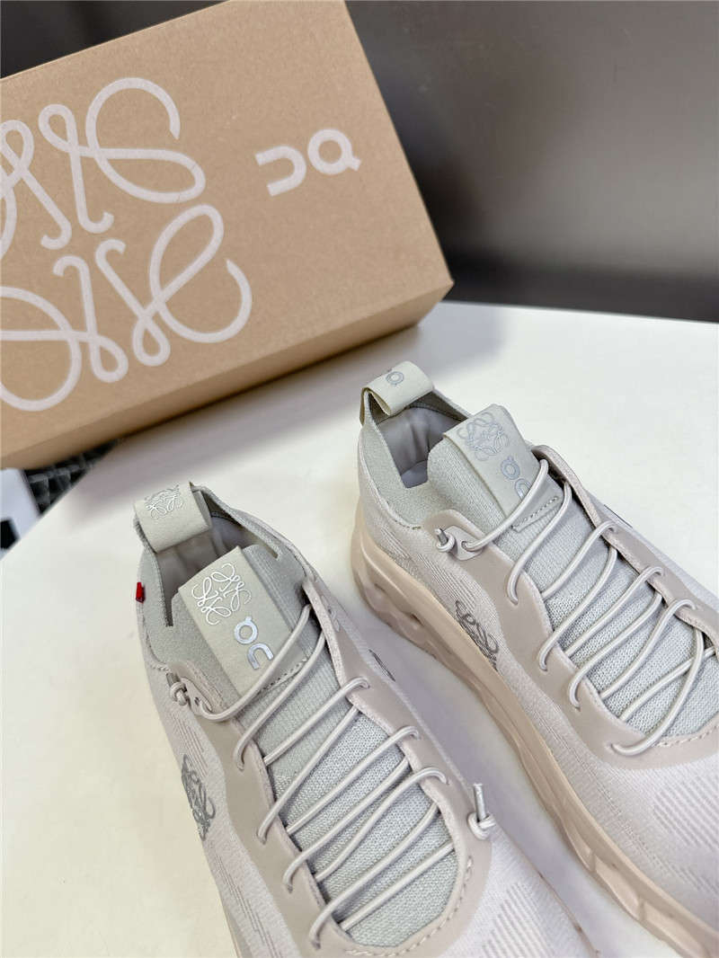 L0ew* + on cloudtilt 2.0 stretch sneakers in gray