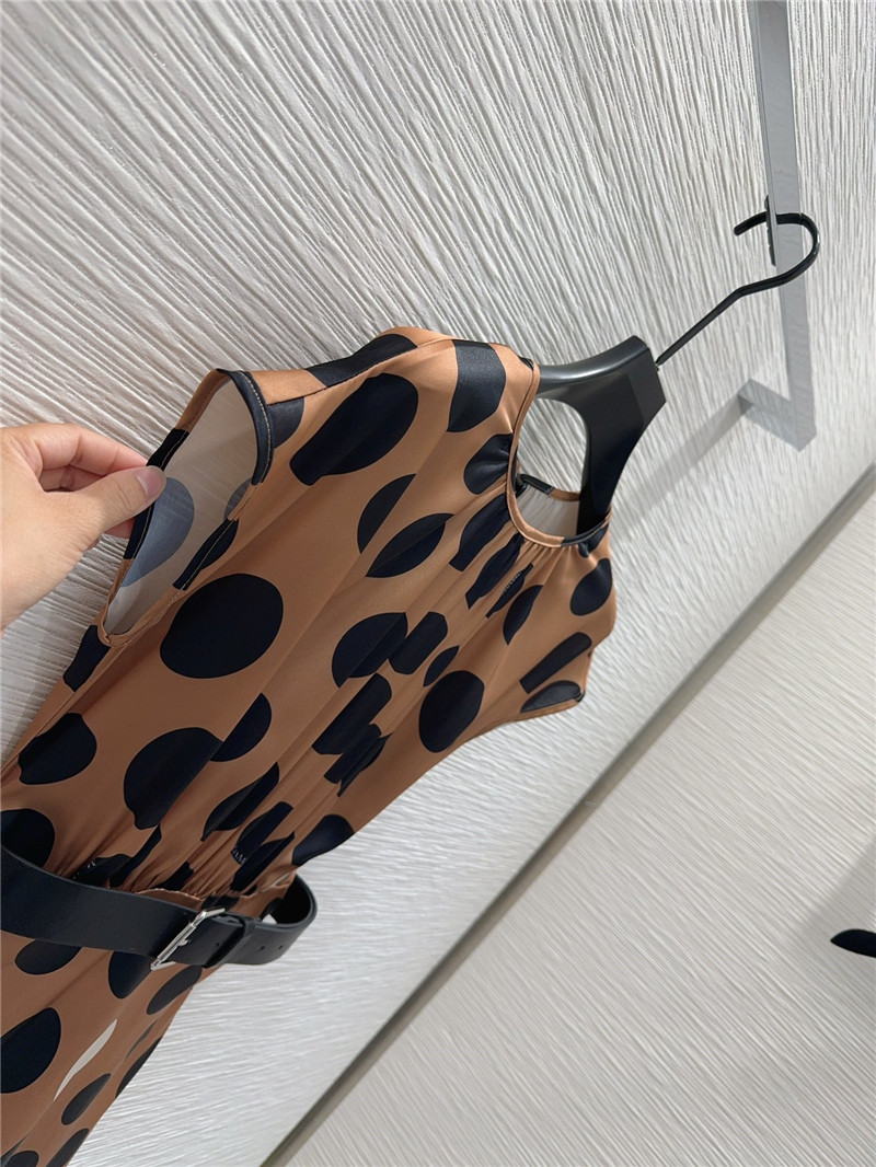Vanitoo printed sleeveless dress replica clothes