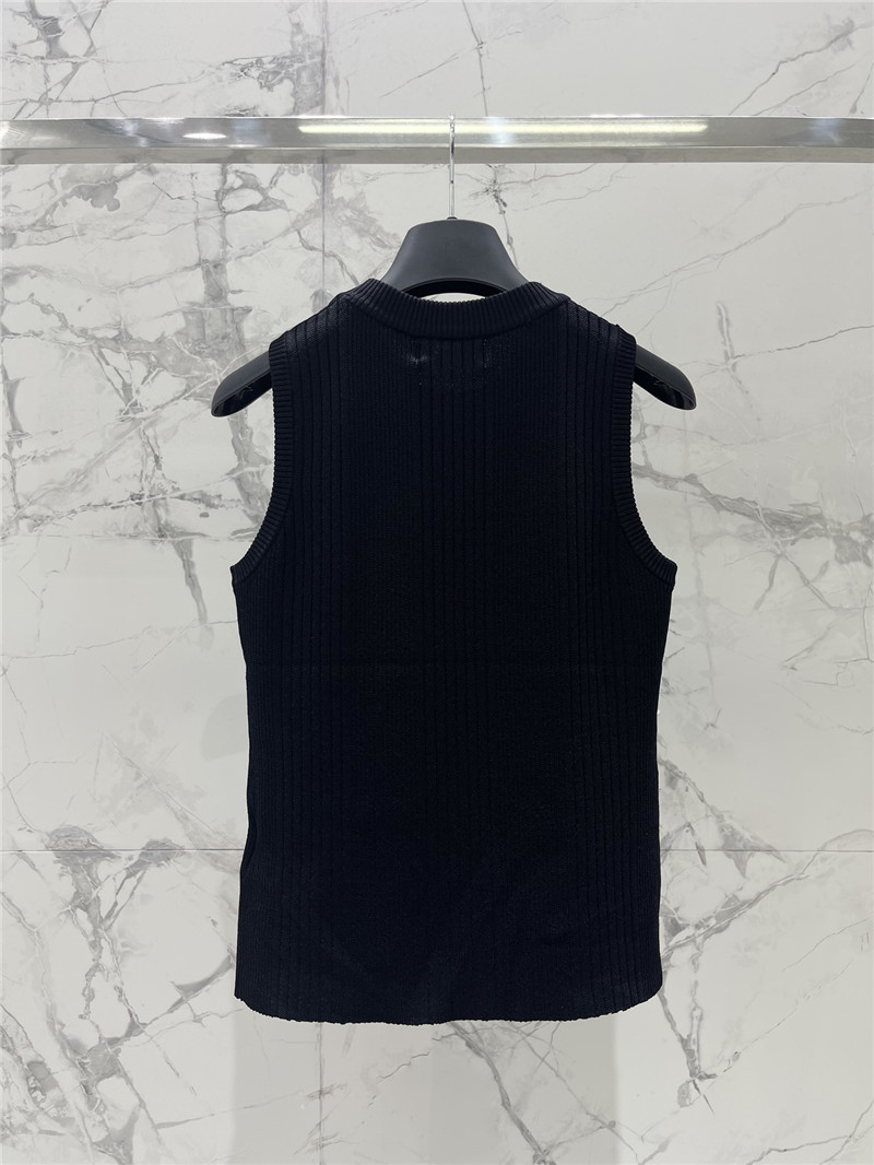 F**di pit stripe knit vest replica d&g clothing