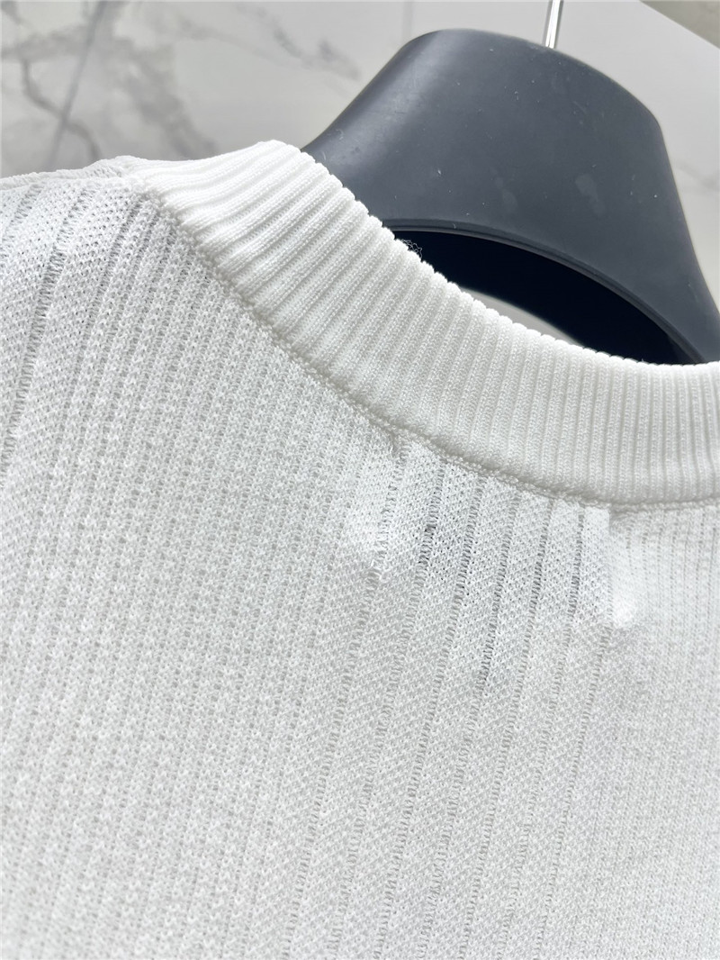 F**di pit stripe knit vest replica d&g clothing