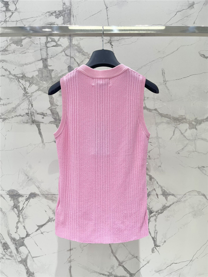 F**di pit stripe knit vest replica d&g clothing