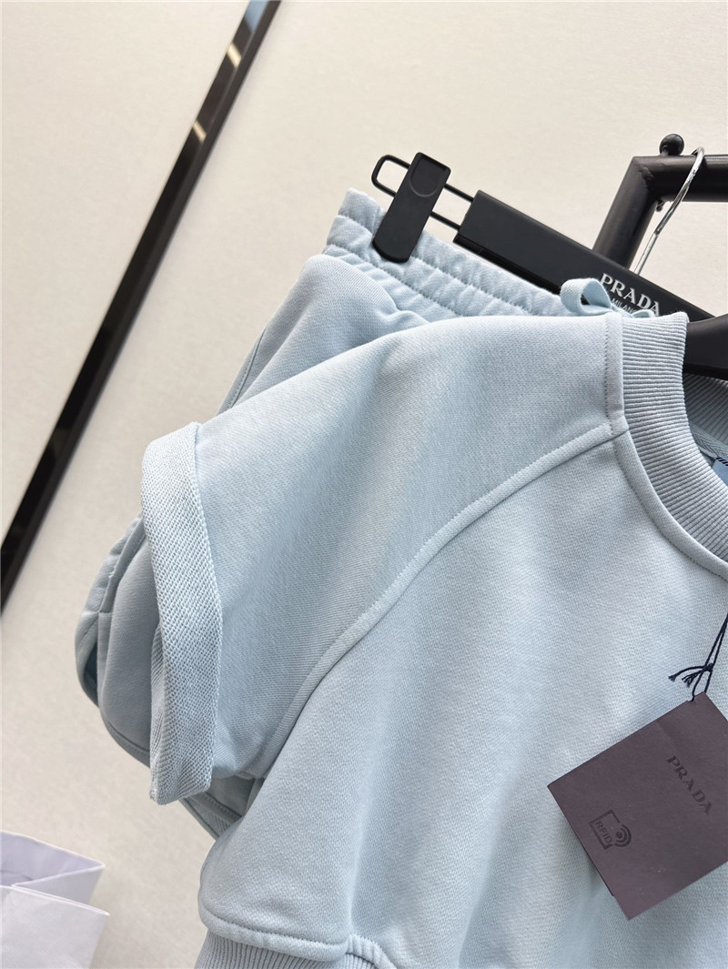 Pra*a new baby blue leisure suit replica clothing