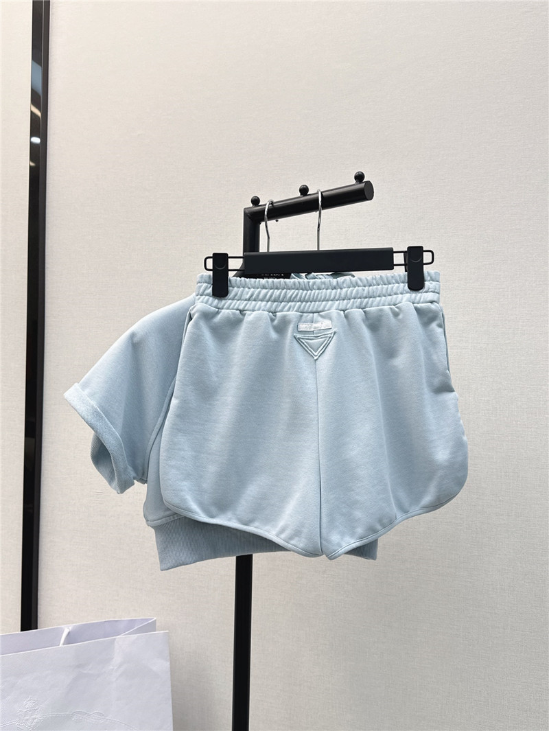 Pra*a new baby blue leisure suit replica clothing