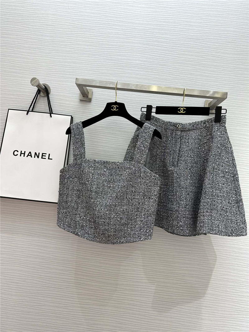 Ch**el woven a-line skirt replica d&g clothing
