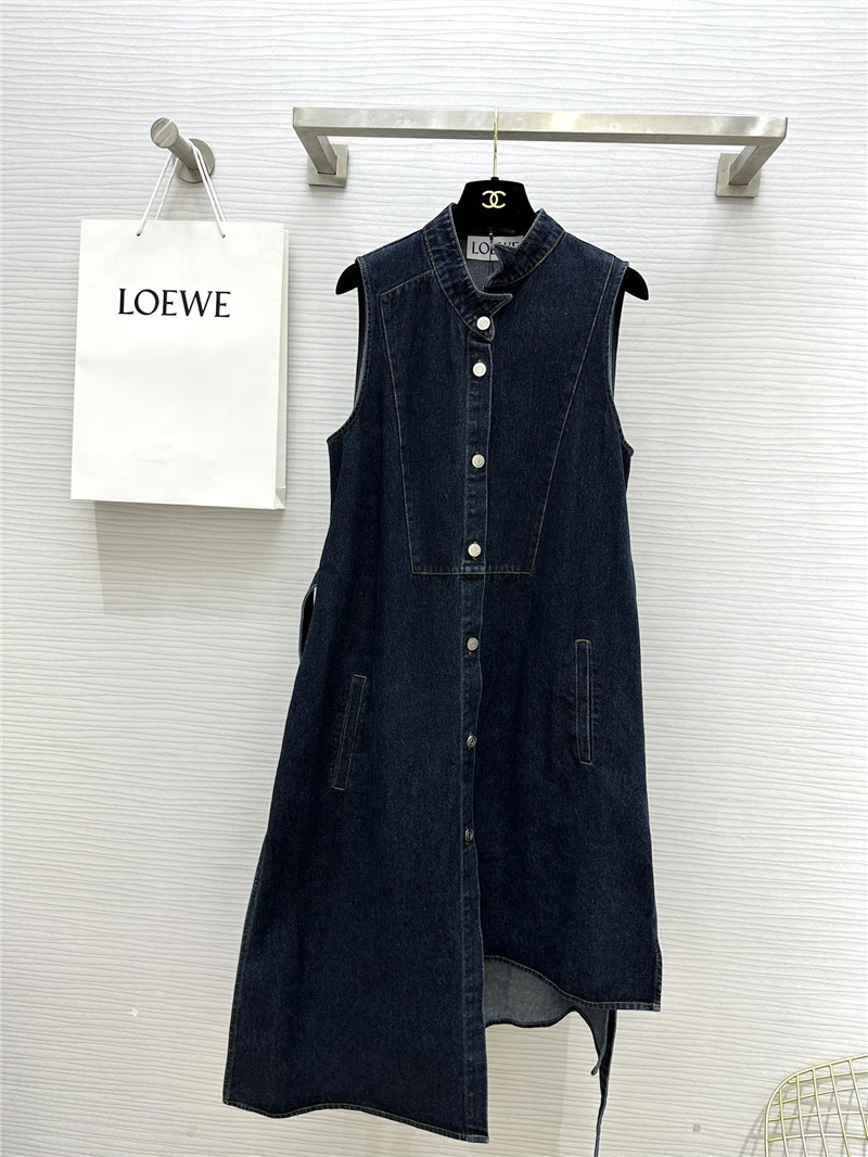 L0ew* vintage washed denim dress replica clothing sites