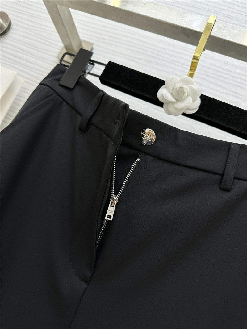 Pra*a triangle logo decorative straight pants replica d&g clothing
