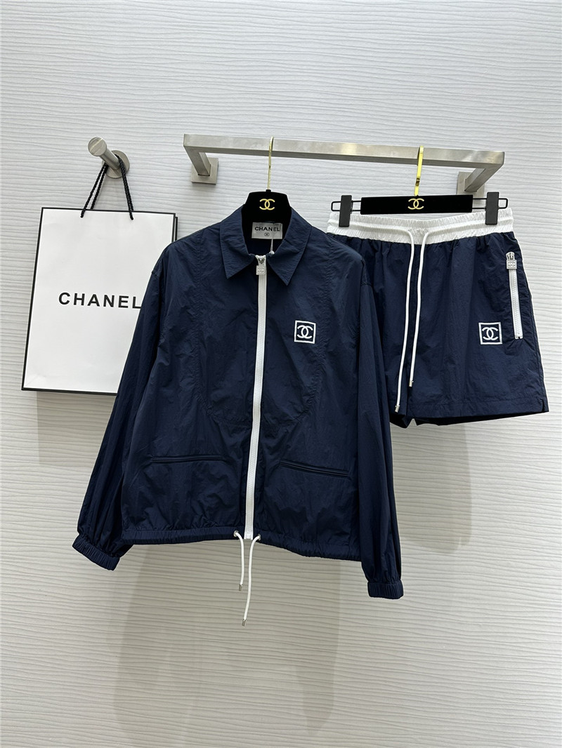 Ch**el vintage casual sun protection suit replica designer clothes
