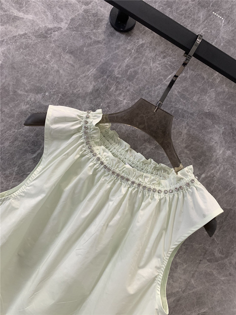 D10r bee embroidered sleeveless shirt replica clothing