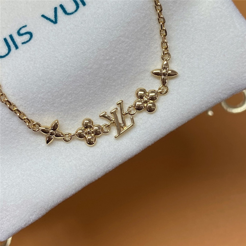 l0vis Vvtt0n lv small flower logo bracelet