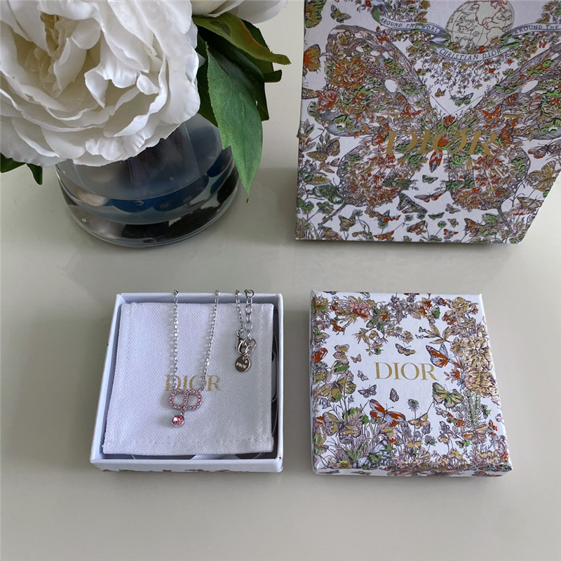 d10r new pink D1am0nd cd necklace