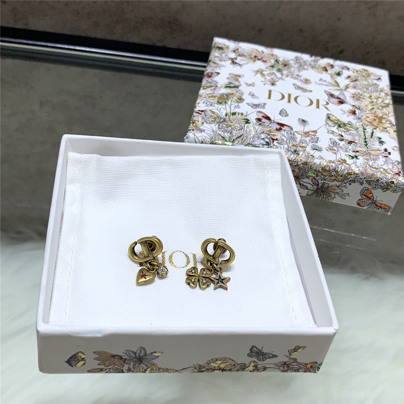D10r vintage cd hanging multi-accessories earrings