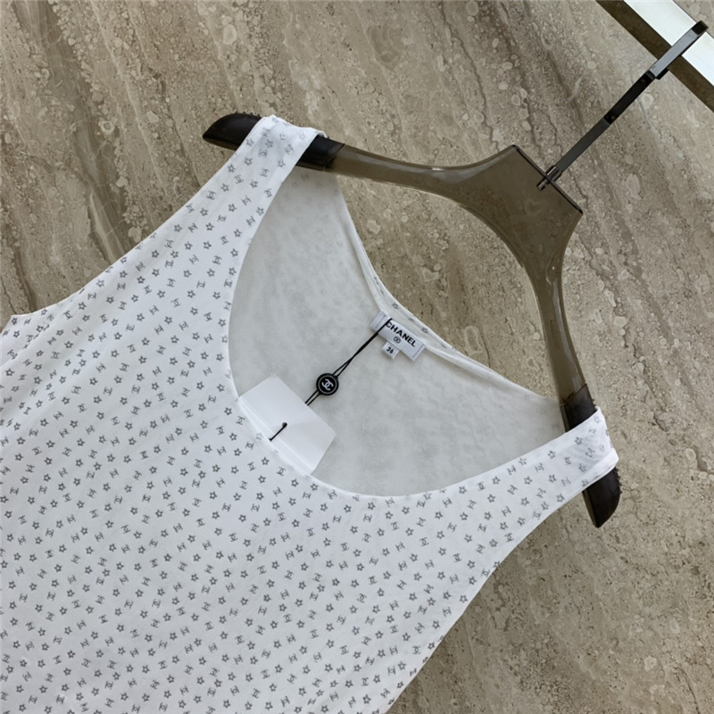 Ch**el sleeveless loose vest replica designer clothes