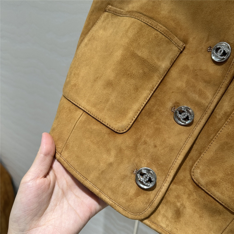 Ch**el leather vest replica d&g clothing