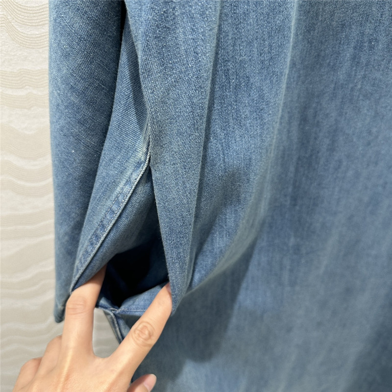 Va1e*ntin0 vintage denim maxi skirt replica clothes