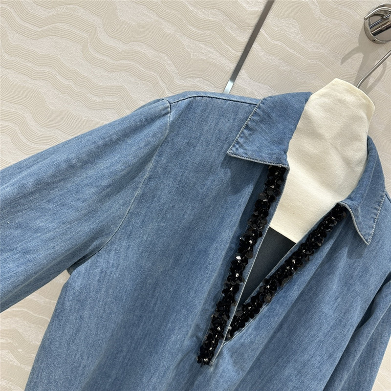 Va1e*ntin0 vintage denim shirt replica clothing