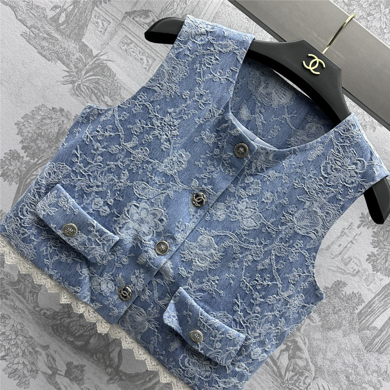 Ch**el jacquard vest skirt suit replica designer clothes