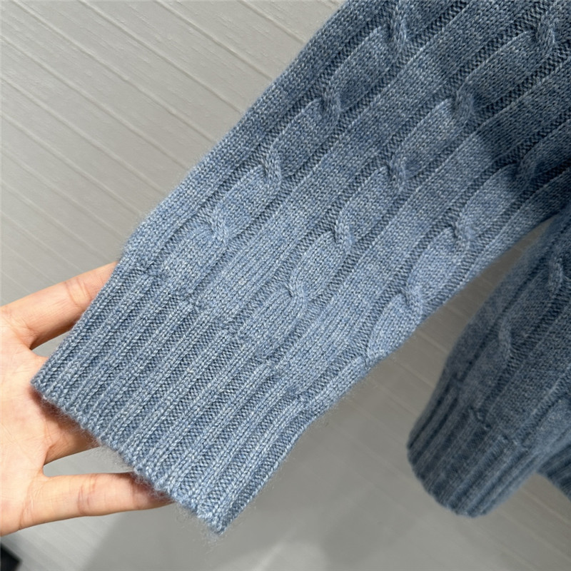 Ce1i*e cable knit cashmere sweater replica designer clothes