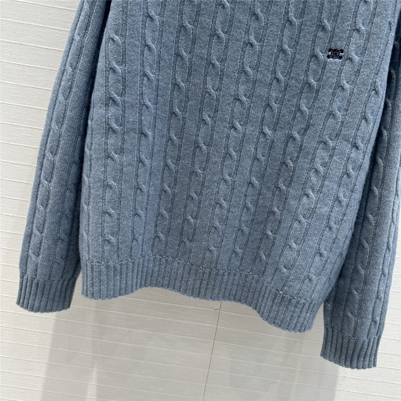 Ce1i*e cable knit cashmere sweater replica designer clothes
