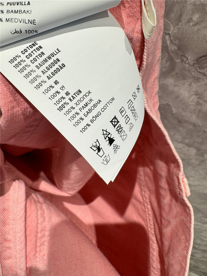 M1um1u fried dyed pink jeans replicas clothes