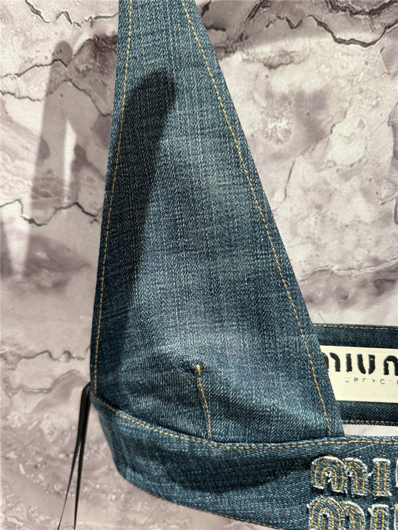 M1um1u denim tube top cheap replica designer clothes