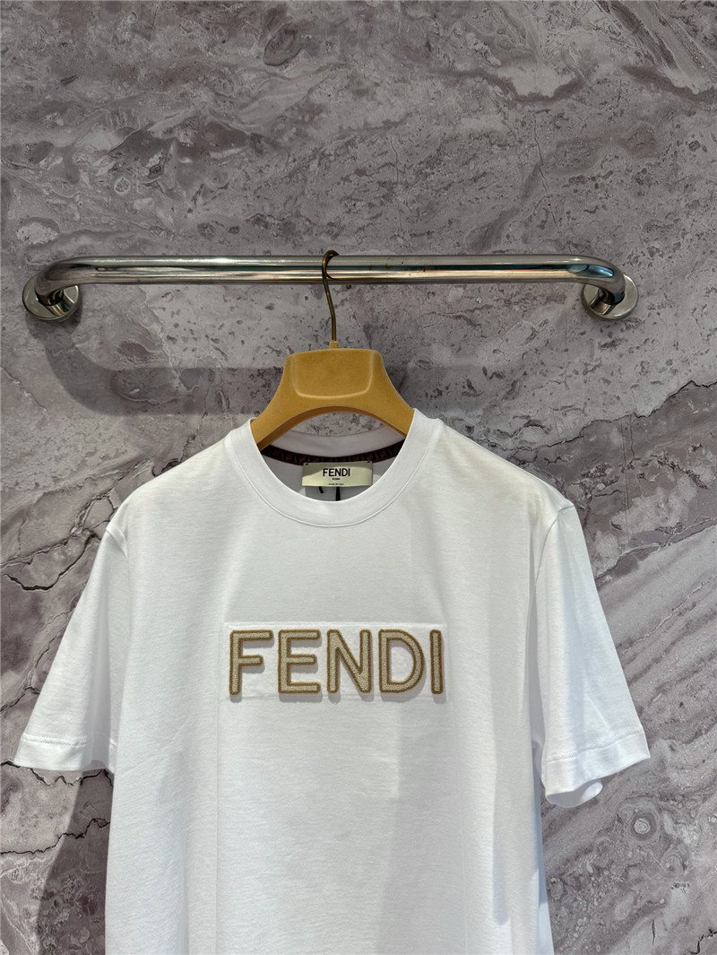 F**di 3d toothbrush embroidered t-shirt replica designer clothes