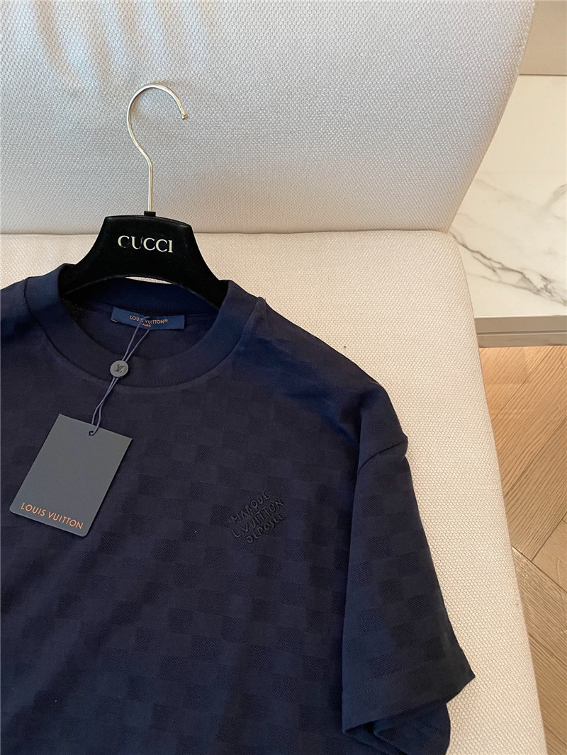 l0vis Vvtt0n lv new dark pattern short sleeve replica clothing