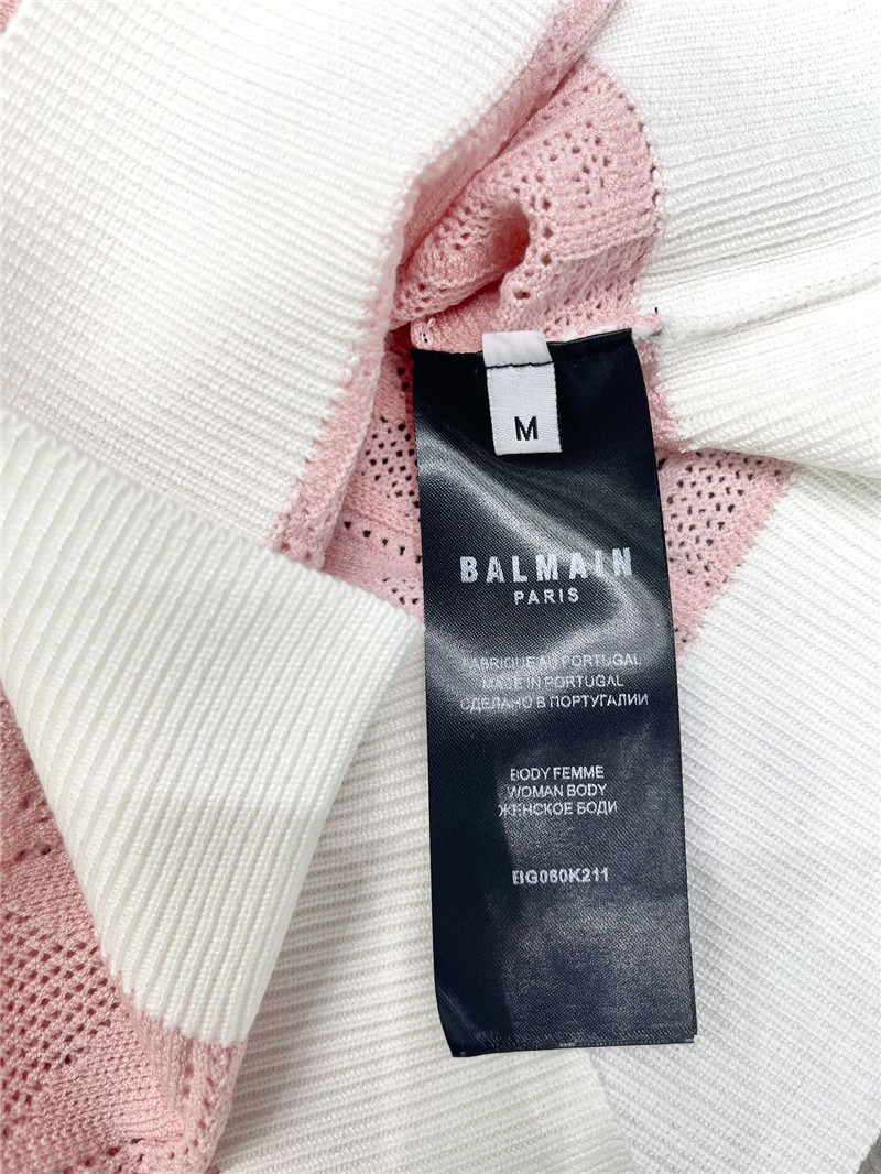 Balmain knitted jacquard hollow sleeveless vest replica clothes