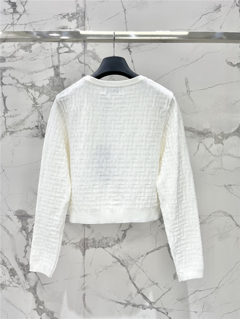 F**di new v-neck long-sleeved cardigan replica d&g clothing