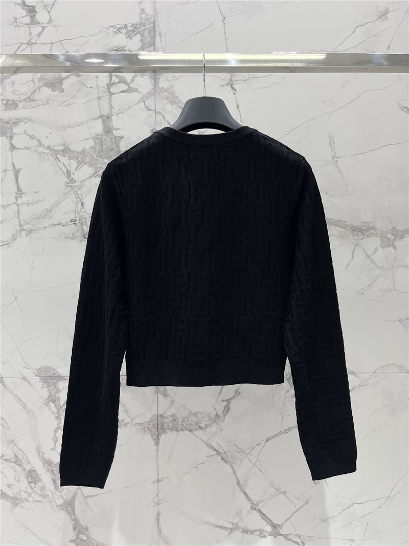 F**di new v-neck long-sleeved cardigan replica d&g clothing