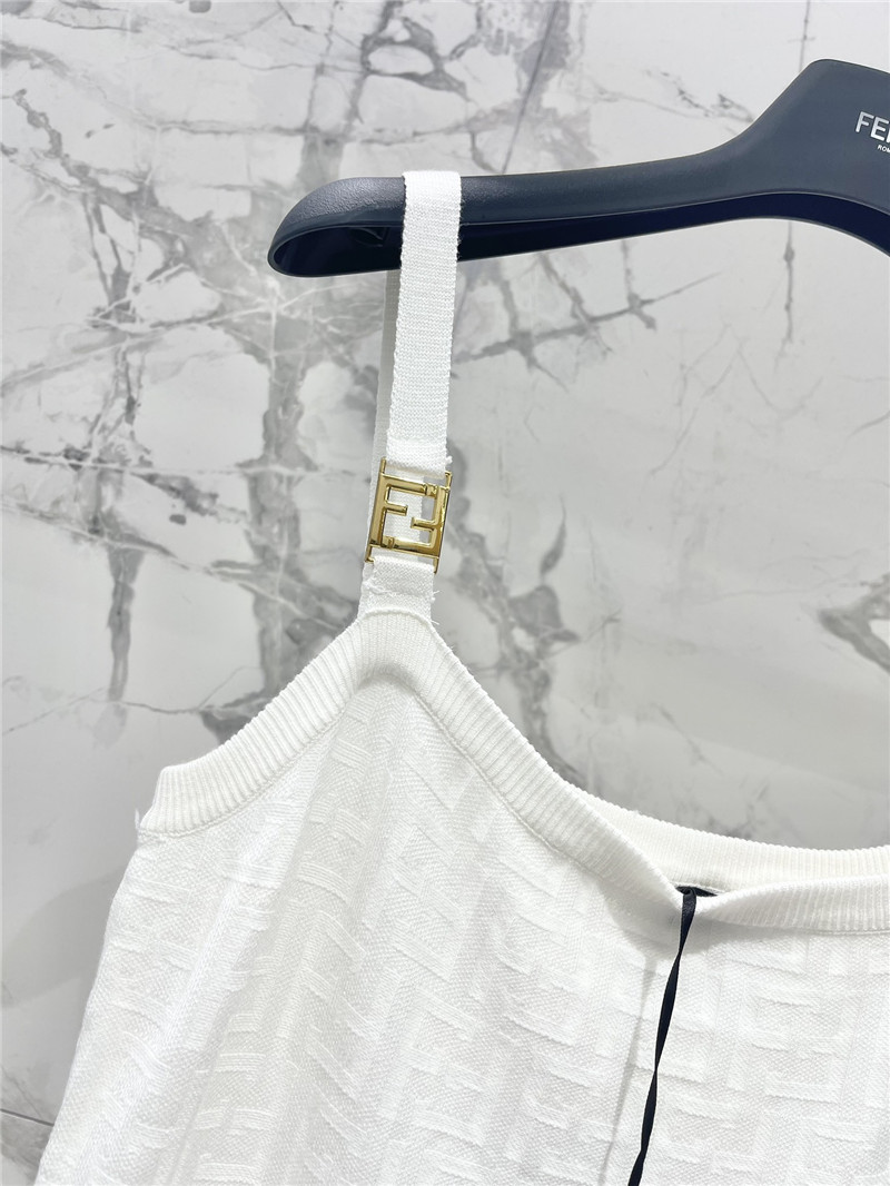 F**di jacquard knitted suspender skirt cheap replica designer clothes