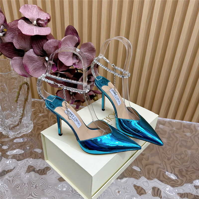 J1m*y Ch00 saeda 100 with crystal in purple leather