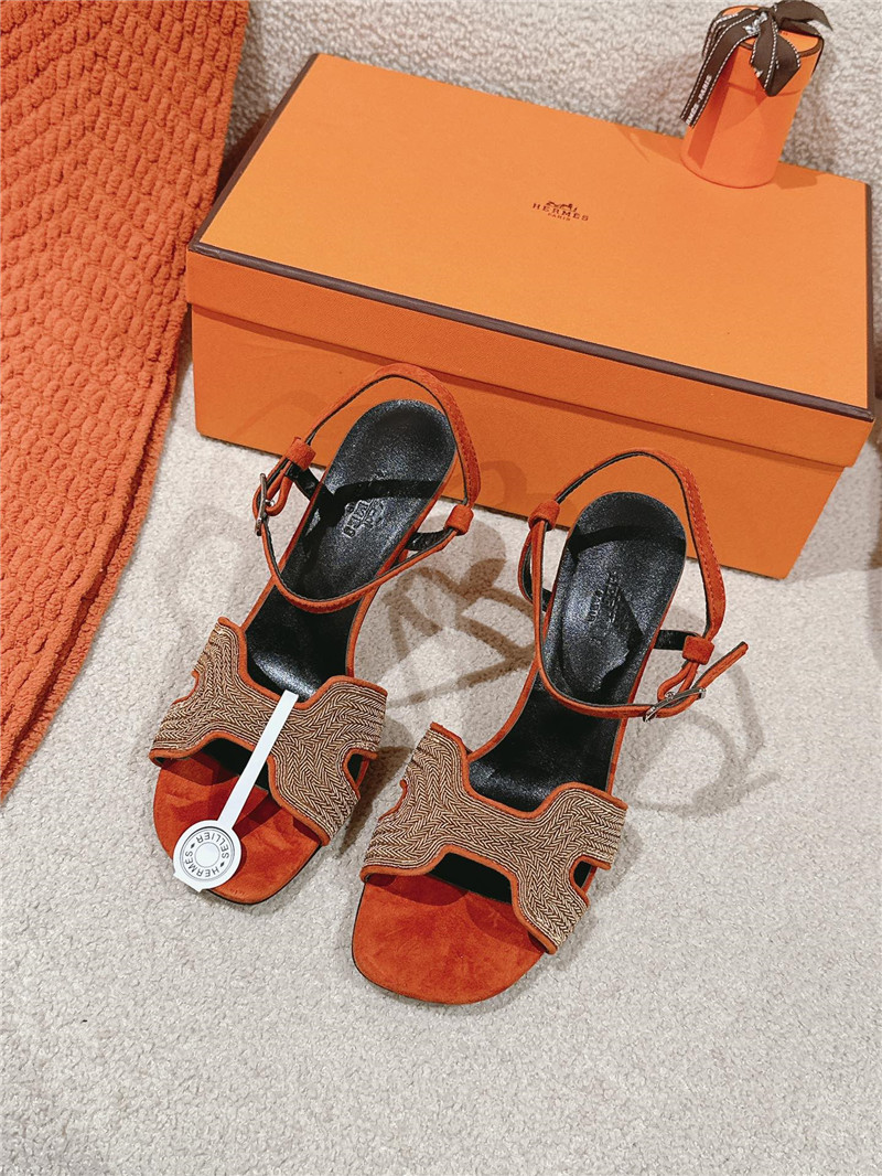 H**me5 holy 105 sandals in turin red suede goatskin