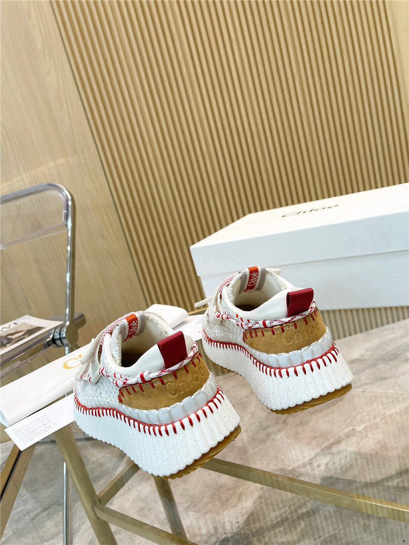 Chloé Rainbow Sneakers Red White