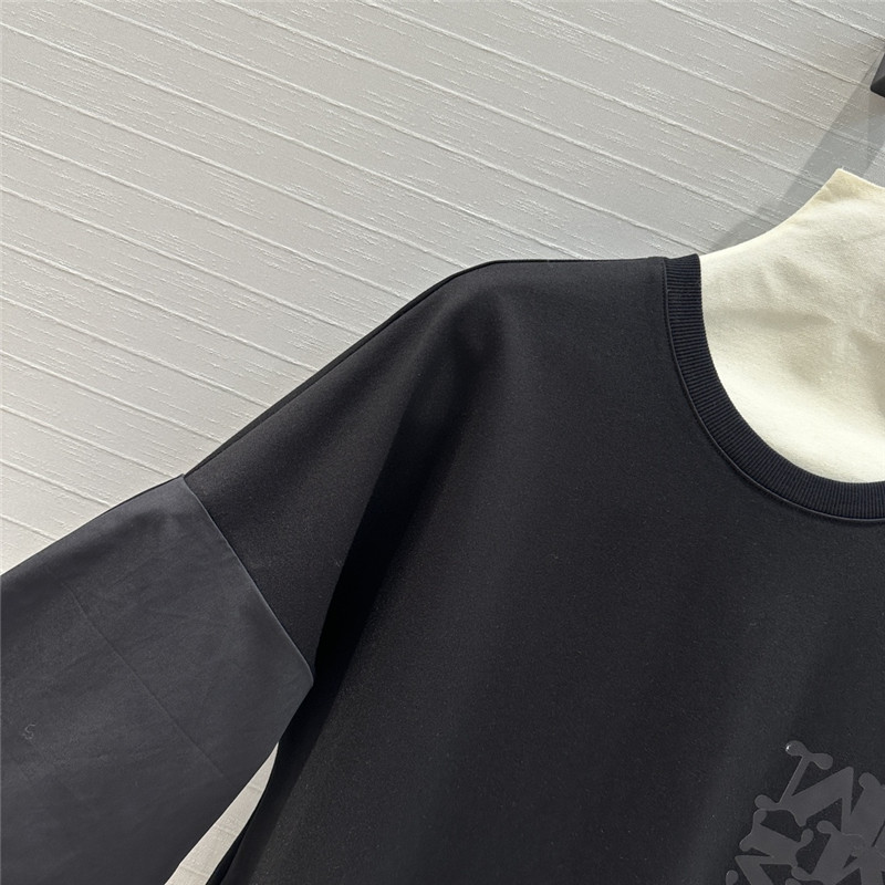 Vanitoo patchwork fabric T-shirt dress replica d&g clothing