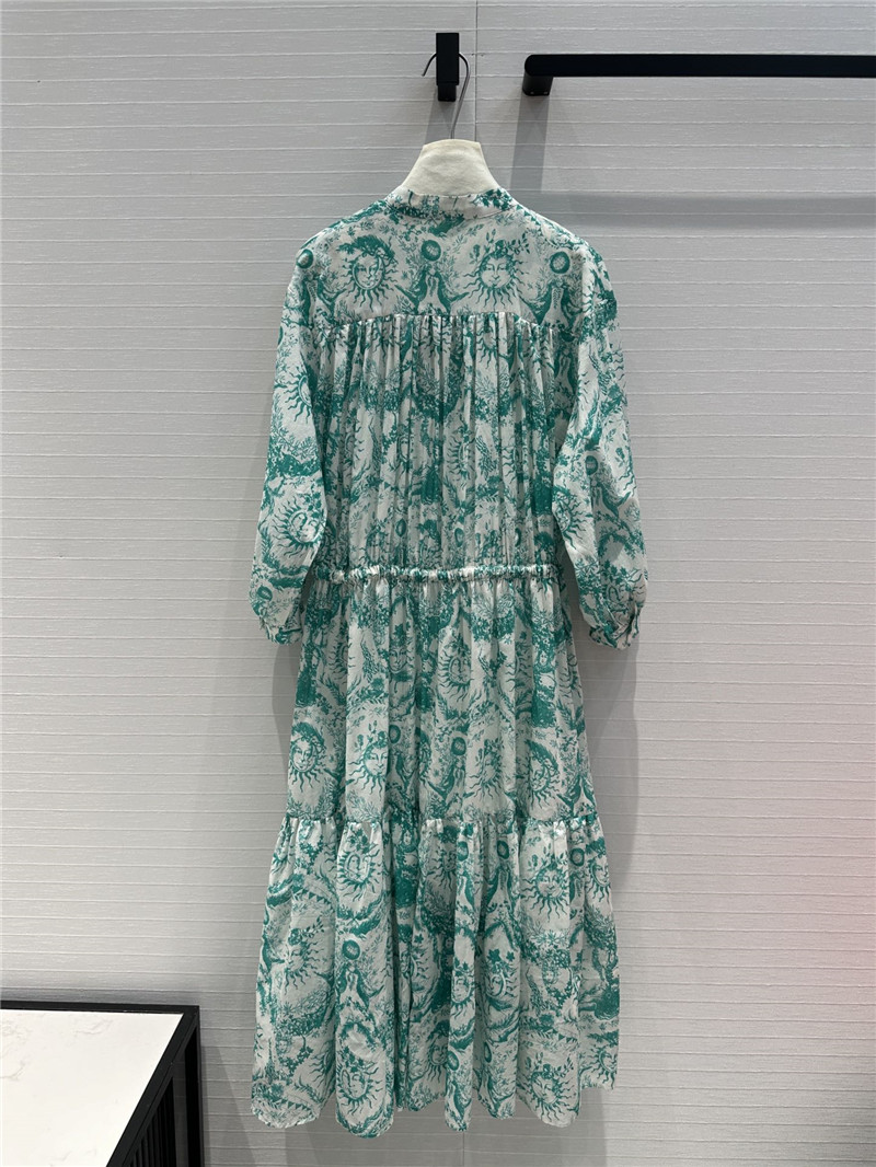 D10r jouy printed long-sleeved dress replica clothing sites