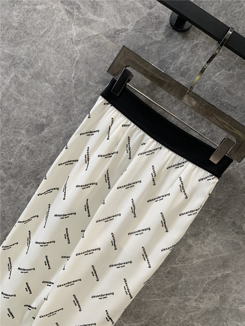 A1exa*der wang flocked printed casual pants replicas clothes
