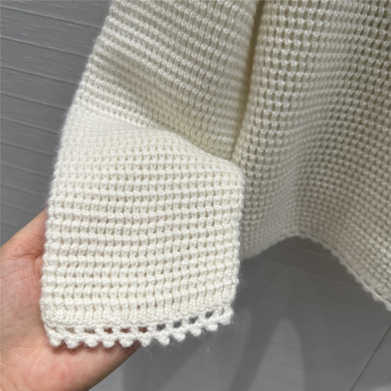 D10r hollow crochet hooded sweater replica d&g clothing