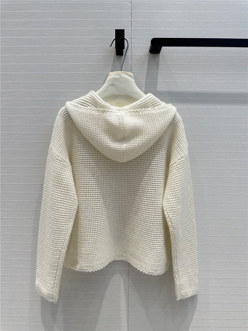 D10r hollow crochet hooded sweater replica d&g clothing
