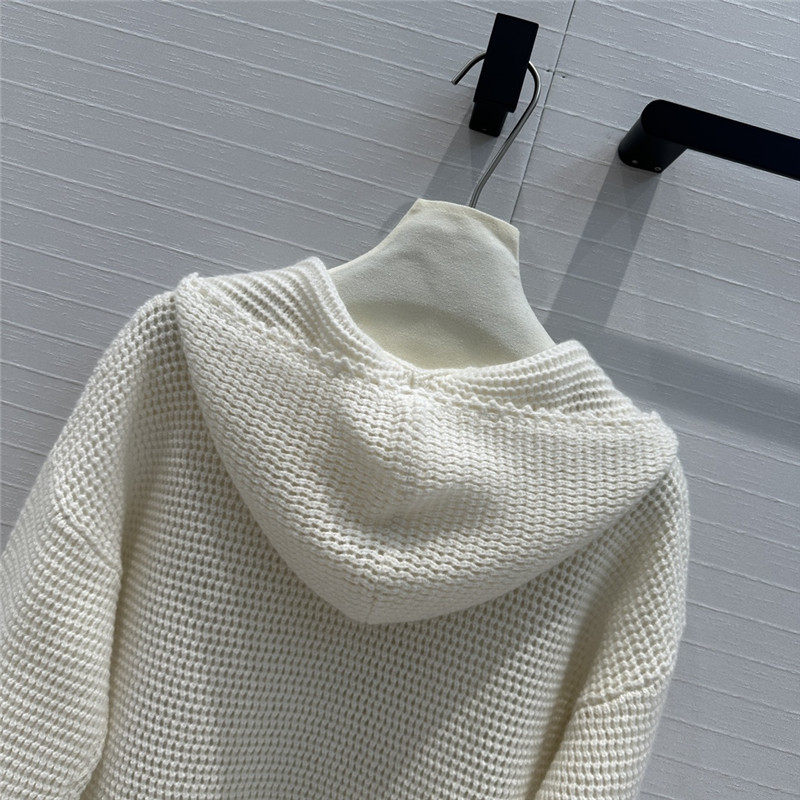 D10r hollow crochet hooded sweater replica d&g clothing