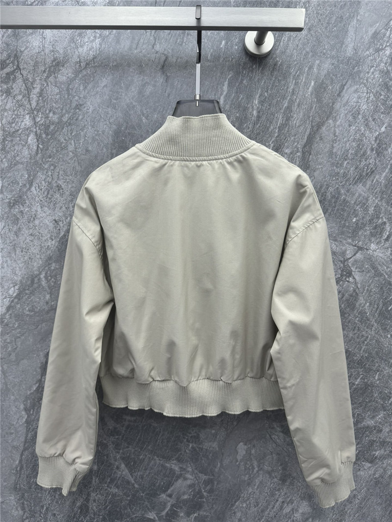 M1um1u zipper waist jacket short coat replica clothes